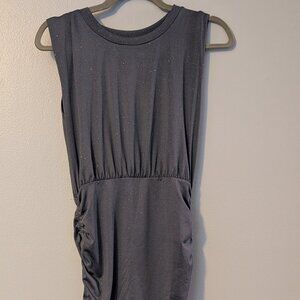 Love Squared Grey sparkly sleeveless dress